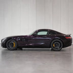 Metallic Dark Agate gloss colored PPF wrapped on a Mercedes-AMG GT side profile | Veloro