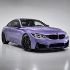 Metallic Deep Violet Purple gloss colored PPF wrapped on a BMW M4 | Veloro