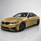 Metallic Gold gloss colored PPF wrapped on a BMW M4 | Veloro
