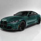 Metallic Gotland Green gloss colored PPF wrapped on a BMW M4 | Veloro