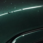 Close-up of Metallic Gotland Green gloss colored PPF surface texture | Veloro