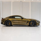 Metallic Midnight Gold gloss colored PPF wrapped on a Mercedes-AMG GT side profile | Veloro