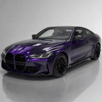 Metallic Midnight Purple gloss colored PPF wrapped on a BMW M4 | Veloro