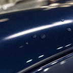 Close-up of Metallic Montego Blue gloss colored PPF surface texture | Veloro