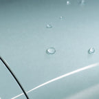 Close-up of Metallic Paint Glacier Blue gloss colored PPF surface texture | Veloro
