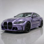 Metallic Periwinkle Purple gloss colored PPF wrapped on a BMW M4 | Veloro