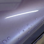 Close-up of Metallic Periwinkle Purple gloss colored PPF surface texture | Veloro
