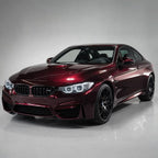 Metallic Plum Red gloss colored PPF wrapped on a BMW M4 | Veloro