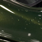 Close-up of Metallic Sonoma Green gloss colored PPF surface texture | Veloro