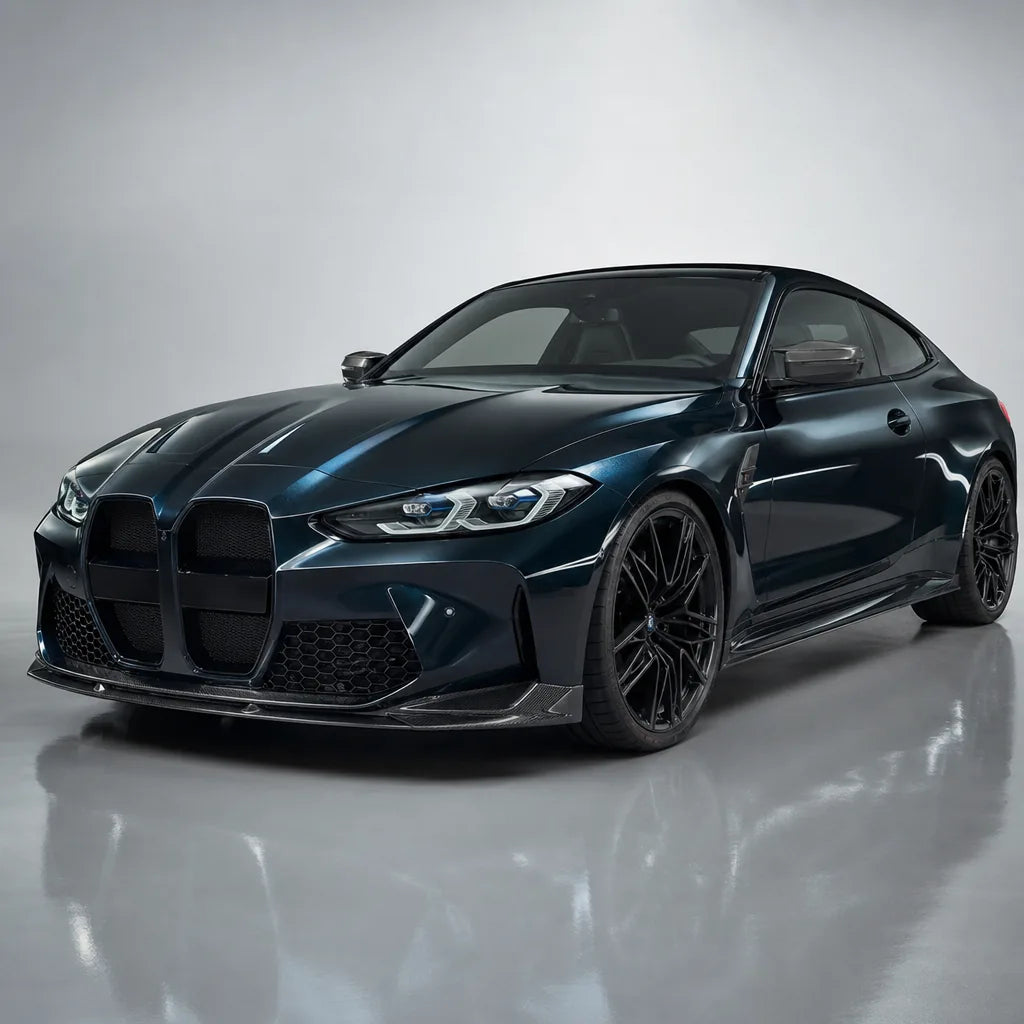 Metallic Turquoise Green gloss colored PPF wrapped on a BMW M4 | Veloro