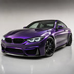 Metallic Venice Purple gloss colored PPF wrapped on a BMW M4 | Veloro
