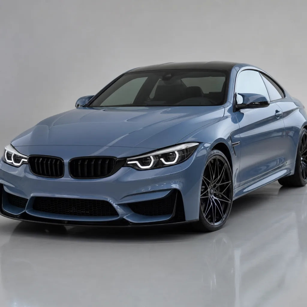 Meteor Blue gloss colored PPF wrapped on a BMW M4 | Veloro