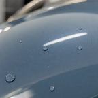 Close-up of Meteor Blue gloss colored PPF surface texture | Veloro
