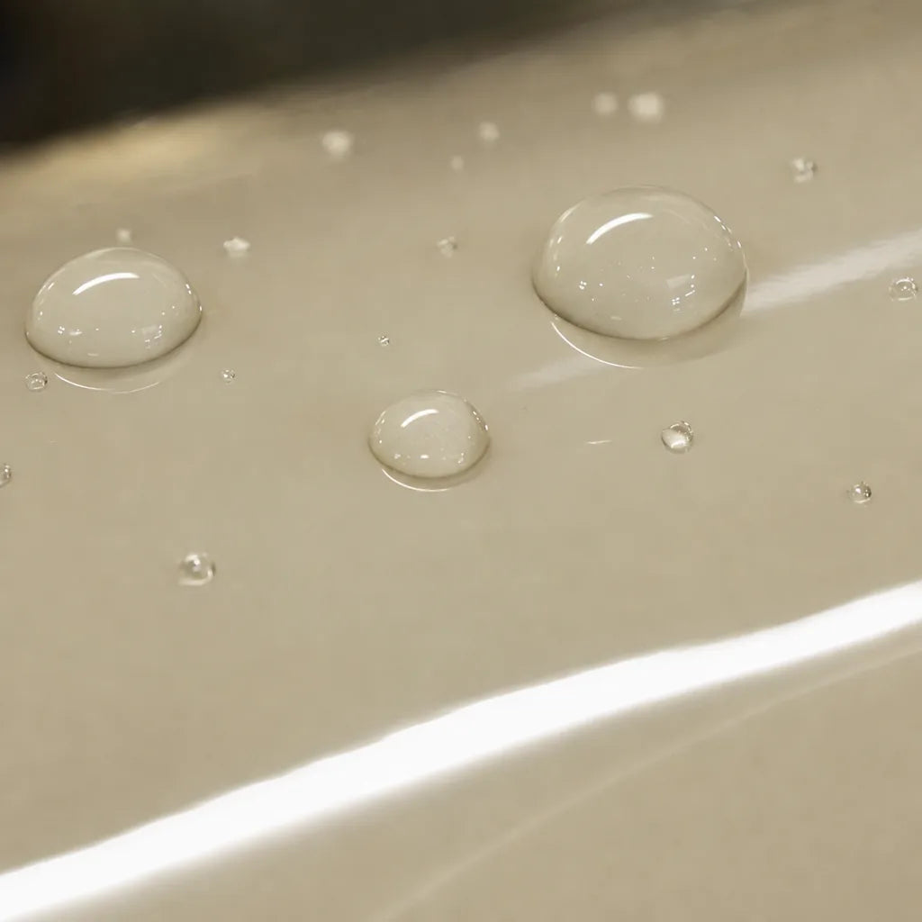 Close-up of Pepper White gloss colored PPF surface texture | Veloro