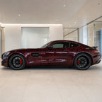 Red Forged Carbon PPF gloss colored PPF wrapped on a Mercedes-AMG GT side profile | Veloro
