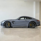 Shark Blue gloss colored PPF wrapped on a Mercedes-AMG GT side profile | Veloro