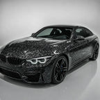 Silver Forged Carbon Fiber Color PPF gloss colored PPF wrapped on a BMW M4 | Veloro
