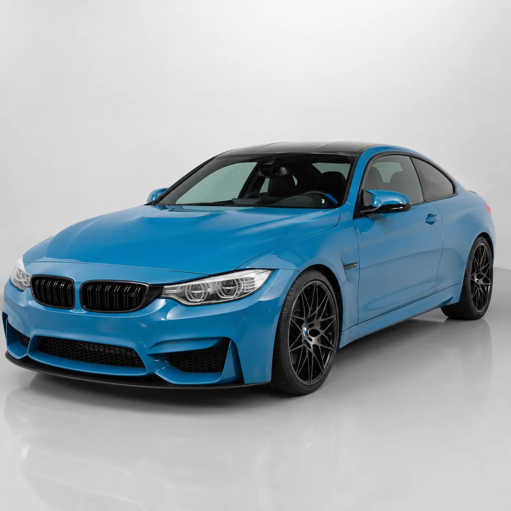 Tuscany Blue gloss colored PPF wrapped on a BMW M4 | Veloro