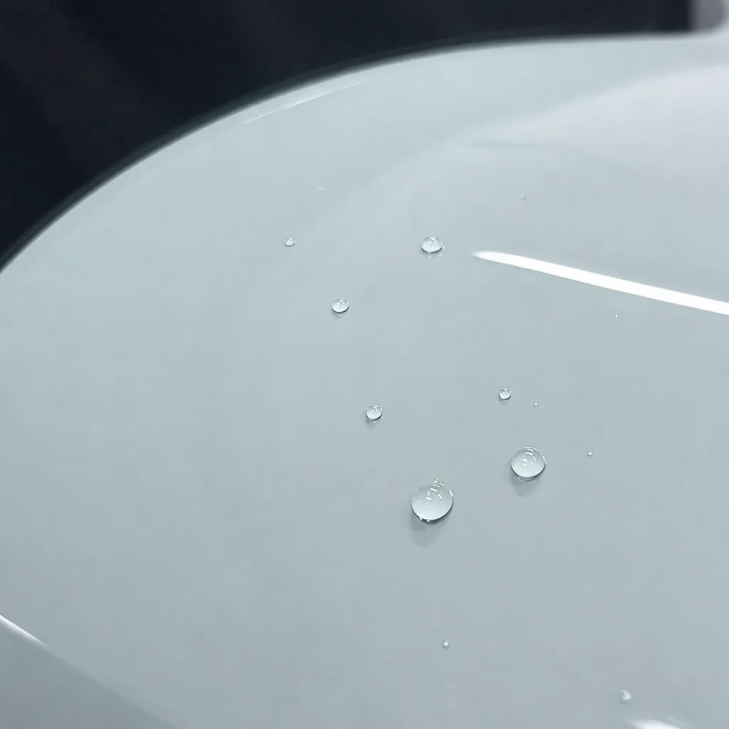 Close-up of Volcano Grey gloss colored PPF surface texture | Veloro