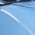 Close-up of Zandvoort Blue gloss colored PPF surface texture | Veloro