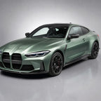 Glossy Metallic Francesca Green gloss colored PPF wrapped on a BMW M4 | Veloro