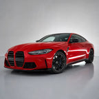 Glossy Metallic Vampire Red gloss colored PPF wrapped on a BMW M4 | Veloro