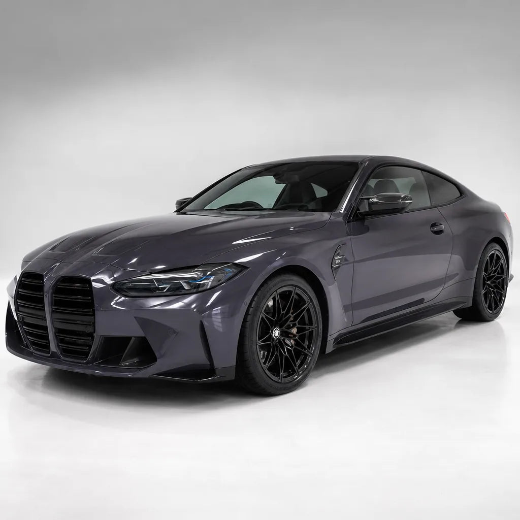 Glossy Provence Lavender Purple gloss colored PPF wrapped on a BMW M4 | Veloro
