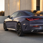 Luxury car wrapped in Glossy Provence Lavender Purple gloss colored PPF at golden hour | Veloro