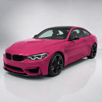 Glossy Rose Red gloss colored PPF wrapped on a BMW M4 | Veloro