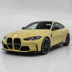 Glossy Sunbath Yellow gloss colored PPF wrapped on a BMW M4 | Veloro