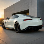 Luxury car wrapped in Glossy Transparent Carbon Fiber PPF gloss colored PPF at golden hour | Veloro