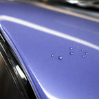 Close-up of Glossy Victoria Secret Purple gloss colored PPF surface texture | Veloro