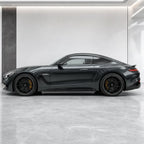 Matt Carbon Fiber gloss colored PPF wrapped on a Mercedes-AMG GT side profile | Veloro