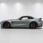 Dark Silver matte colored PPF wrapped on a Mercedes-AMG GT side profile | Veloro