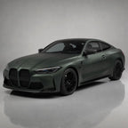 Ghost Metallic Dark Green matte colored PPF wrapped on a BMW M4 | Veloro
