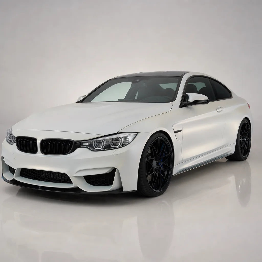Metallic Chameleon Diamond Gold White Color PPF matte colored PPF wrapped on a BMW M4 | Veloro
