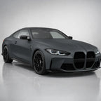 Metallic Destroyer Grey matte colored PPF wrapped on a BMW M4 | Veloro