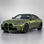 Metallic Green Tea matte colored PPF wrapped on a BMW M4 | Veloro