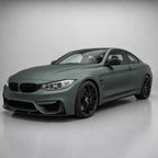 Metallic Satin Mystical Green matte colored PPF wrapped on a BMW M4 | Veloro