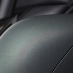Close-up of Rainbow Laser Light Grey matte colored PPF surface texture | Veloro