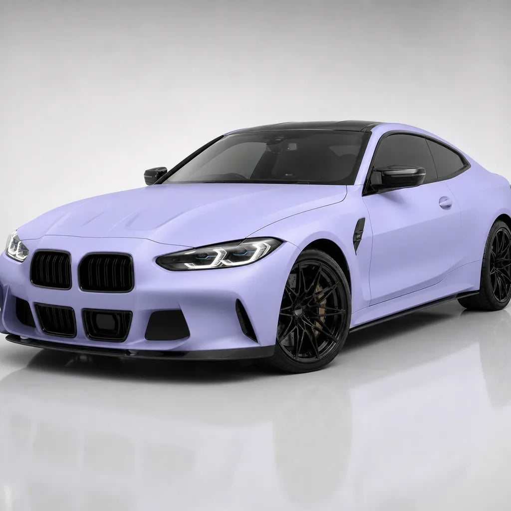 Shell Starry Sky matte colored PPF wrapped on a BMW M4 | Veloro