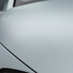 Close-up of Silver Carbon Fiber matte colored PPF surface texture | Veloro