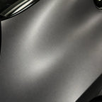 Close-up of Liquid Metallic Silver satin colored PPF surface texture | Veloro