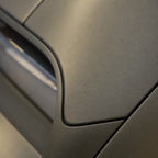 Close-up of Metallic DBX Purple satin colored PPF surface texture | Veloro