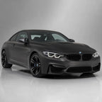 Stealth Black satin colored PPF wrapped on a BMW M4 | Veloro
