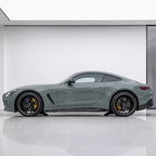 Super Autumn Blue Color PPF gloss colored PPF wrapped on a Mercedes-AMG GT side profile | Veloro