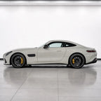 Super Jade White Color PPF gloss colored PPF wrapped on a Mercedes-AMG GT side profile | Veloro