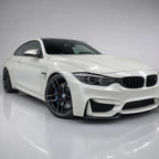Glossy Transparent Blue Diamond gloss colored PPF wrapped on a BMW M4 | Veloro