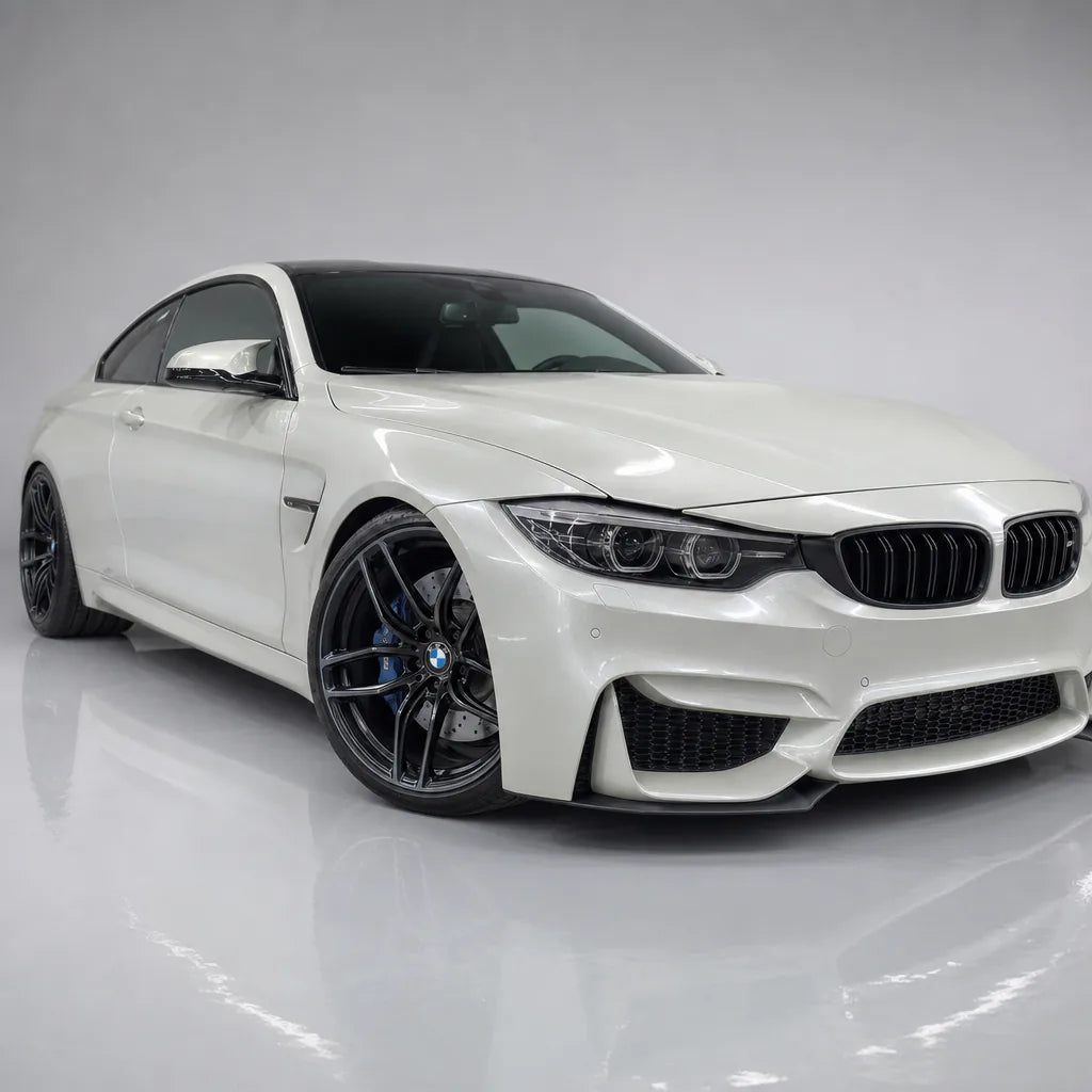 Glossy Transparent Blue Diamond gloss colored PPF wrapped on a BMW M4 | Veloro