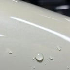 Close-up of Glossy Transparent Blue Diamond gloss colored PPF surface texture | Veloro